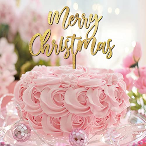 Tortenaufsatz mit Aufschrift "Merry Christmas", Weihnachtsmütze, Rentier, Buchstaben, Dessert, Lebensmittel, Obst, Holz, Gold, Glitzer, Hochzeit, Party, Kuchendekoration, dekoratives Geschenk für Tortenaufsatz mit Aufschrift "Merry Christmas", Weihnachtsmütze, Rentier, Buchstaben, Dessert, Lebensmittel, Obst, Holz, Gold, Glitzer, Hochzeit, Party, Kuchendekoration, dekoratives Geschenk für von CustonCares