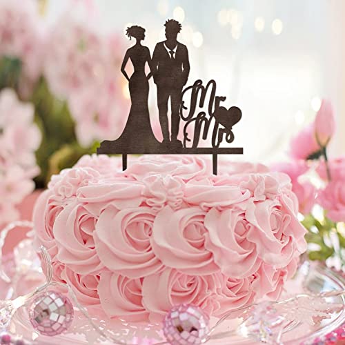 Tortenaufsatz mit Aufschrift "Mr and Mrs", rustikale Hochzeits- und Verlobungs-Silhouette, personalisierbar für Hochzeit, Brautparty, Party, Dekoration, Verlobungsgeschenke für Paare, Holz Tortenaufsatz mit Aufschrift "Mr and Mrs", rustikale Hochzeits- und Verlobungs-Silhouette, personalisierbar für Hochzeit, Brautparty, Party, Dekoration, Verlobungsgeschenke für Paare, Holz von CustonCares
