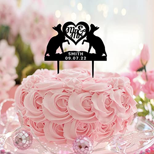 Tortenaufsatz mit Aufschrift "Mr & Mrs" am Strand, für Hochzeit, Verlobung, Party, Brautparty, Geschenk, Acryl, Schwarz Tortenaufsatz mit Aufschrift "Mr & Mrs" am Strand, für Hochzeit, Verlobung, Party, Brautparty, Geschenk, Acryl, Schwarz von CustonCares