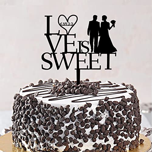 Tortenaufsatz mit Aufschrift "Mr. and Mrs", rustikale Hochzeits- und Verlobungs-Silhouette, Kuchendekoration, personalisierbar, für Hochzeitstag, Party, Hochzeitsgeschenke für Paare, Acryl, Schwarz Tortenaufsatz mit Aufschrift "Mr. and Mrs", rustikale Hochzeits- und Verlobungs-Silhouette, Kuchendekoration, personalisierbar, für Hochzeitstag, Party, Hochzeitsgeschenke für Paare, Acryl, Schwarz von CustonCares