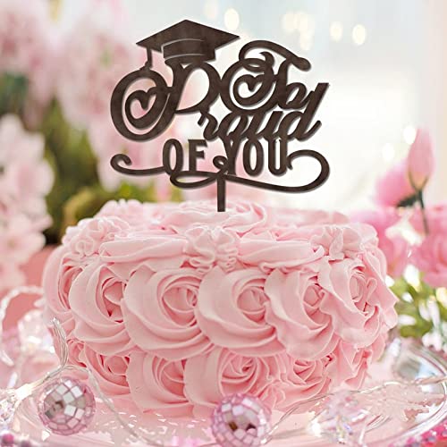 Tortenaufsatz mit Aufschrift "So Proud of You", für Abschluss, Abschluss, Dekoration, Kuchendekoration, Geschenk für Freunde/Familie, Holz Tortenaufsatz mit Aufschrift "So Proud of You", für Abschluss, Abschluss, Dekoration, Kuchendekoration, Geschenk für Freunde/Familie, Holz von CustonCares