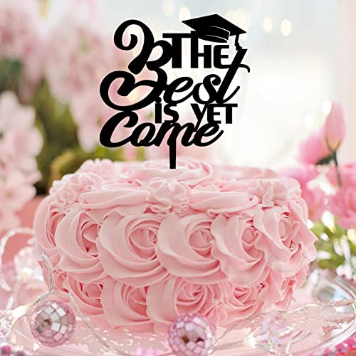 Tortenaufsatz mit Aufschrift "The Best Is Yet Come Graduate", für Abschluss, Party, Gastgeschenke, Kuchendekoration, Abschlussfeier, Geschenk für Ihn/sie, für Jungen/Mädchen, Acryl, Schwarz Tortenaufsatz mit Aufschrift "The Best Is Yet Come Graduate", für Abschluss, Party, Gastgeschenke, Kuchendekoration, Abschlussfeier, Geschenk für Ihn/sie, für Jungen/Mädchen, Acryl, Schwarz von CustonCares