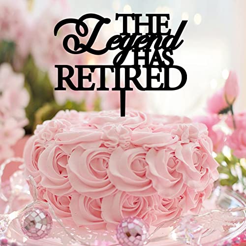 Tortenaufsatz mit Aufschrift "The Legend Has Retired", Acryl, schwarz, Motiv: "Mr and Mrs", rustikaler Hochzeits- und Verlobungs-Kuchenaufsatz für Hochzeit, Jahrestag, Party, Brautparty, Geschenk Tortenaufsatz mit Aufschrift "The Legend Has Retired", Acryl, schwarz, Motiv: "Mr and Mrs", rustikaler Hochzeits- und Verlobungs-Kuchenaufsatz für Hochzeit, Jahrestag, Party, Brautparty, Geschenk von CustonCares