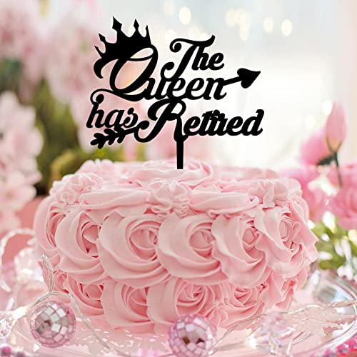 Tortenaufsatz mit Aufschrift "The Queen Has Retired Mr & Mrs", Acryl, schwarz, personalisierbar, Strand, Brautpaar für Hochzeit, Jahrestag, Party, Dekoration, Brautparty, Geschenke für Sie und Ihn Tortenaufsatz mit Aufschrift "The Queen Has Retired Mr & Mrs", Acryl, schwarz, personalisierbar, Strand, Brautpaar für Hochzeit, Jahrestag, Party, Dekoration, Brautparty, Geschenke für Sie und Ihn von CustonCares