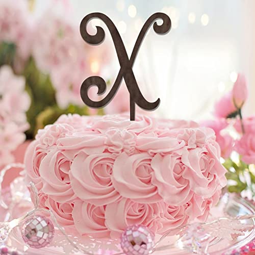 Tortenaufsatz mit Initiale X, Buchstabe Monogramm, Name für Hochzeit, Verlobung, Party, Zubehör, rustikal, Retro, wiederverwendbar, Hochzeitsgeschenke für Babys, Jungen, Mädchen, Holz, individuelle Tortenaufsatz mit Initiale X, Buchstabe Monogramm, Name für Hochzeit, Verlobung, Party, Zubehör, rustikal, Retro, wiederverwendbar, Hochzeitsgeschenke für Babys, Jungen, Mädchen, Holz, individuelle von CustonCares
