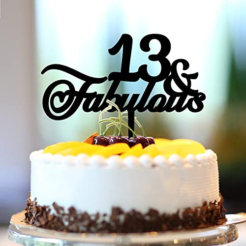Tortenaufsatz zum 13. Geburtstag, Acryl, schwarz, 13. Geburtstag, Partyzubehör, personalisierbar, für jede Altersgruppe, 13. Jahrestag, Geburtstag, Andenken, Geschenke für Familie und Freunde, 15,2 cm Tortenaufsatz zum 13. Geburtstag, Acryl, schwarz, 13. Geburtstag, Partyzubehör, personalisierbar, für jede Altersgruppe, 13. Jahrestag, Geburtstag, Andenken, Geschenke für Familie und Freunde, 15,2 cm von CustonCares