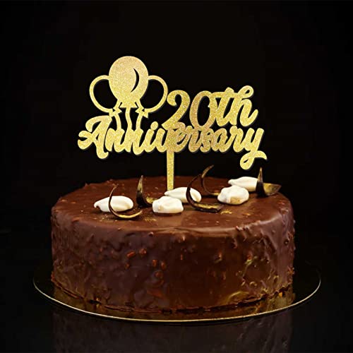 Tortenaufsatz zum 20. Hochzeitstag, personalisierbar, glitzernd, goldfarben, Landhaus, 20. Hochzeitstag, Partyzubehör, Hochzeitsgeschenke für Freund/Freundin Tortenaufsatz zum 20. Hochzeitstag, personalisierbar, glitzernd, goldfarben, Landhaus, 20. Hochzeitstag, Partyzubehör, Hochzeitsgeschenke für Freund/Freundin von CustonCares