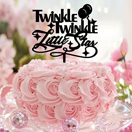 Twinkle Twinkle Little Star Tortenaufsatz, Geburtstag, Kuchendekoration, Acryl, schwarz, für Jungen, Mädchen, individuelle Geburtstagsdekorationen, Jahrestage, Geburtstagsgeschenke für Babys, Jungen Twinkle Twinkle Little Star Tortenaufsatz, Geburtstag, Kuchendekoration, Acryl, schwarz, für Jungen, Mädchen, individuelle Geburtstagsdekorationen, Jahrestage, Geburtstagsgeschenke für Babys, Jungen von CustonCares