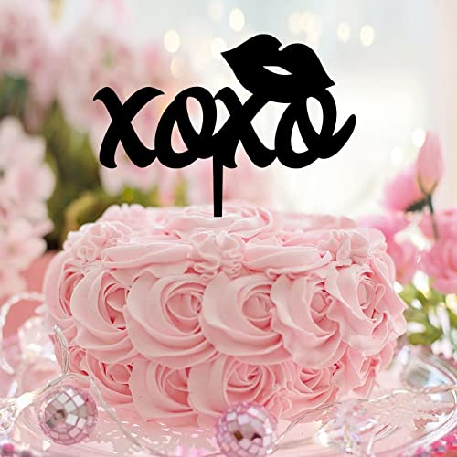 Xoxo Tortenaufsatz "Mr & Mrs", Acryl, schwarz, Retro, Brautpaar für Verlobung, Braut, Hochzeit, Dekoration, Junggesellinnenabschied, Geschenk Xoxo Tortenaufsatz "Mr & Mrs", Acryl, schwarz, Retro, Brautpaar für Verlobung, Braut, Hochzeit, Dekoration, Junggesellinnenabschied, Geschenk von CustonCares