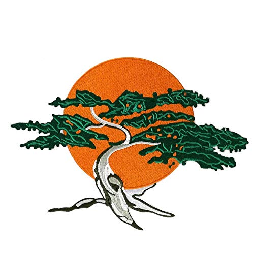 Miyagi-do Karate-Bonsai-Baum, bestickt, zum Aufbügeln oder Aufnähen, 25,4 cm von Cute-Patch TM
