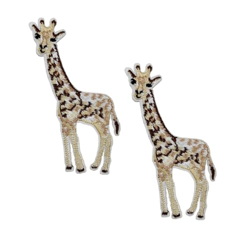 9,1 cm bestickte Giraffen-Aufnäher zum Aufbügeln für Baseballmützen, T-Shirts, Hoodies, Rucksäcke von Cute-Patch