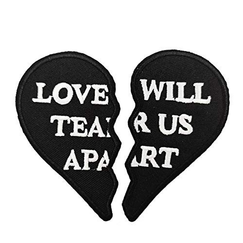 Aufbügler / Bügelbild, 9,9 cm, Aufschrift "Love Will Tear Us Apart" Aufbügler / Bügelbild, 9,9 cm, Aufschrift "Love Will Tear Us Apart" von Cute-Patch