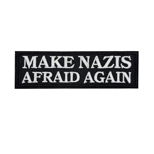 Aufnäher "Make Nazis Afraid Again", bestickt, zum Aufbügeln, 10,2 cm von Cute-Patch