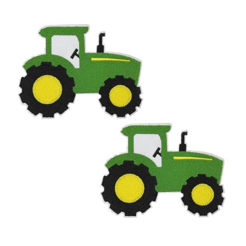 Aufnäher zum Aufbügeln, Motiv: Traktor Bauernhof, bestickt, für Baseballmützen, T-Shirts, Hoodies, Rucksäcke, 8,9 cm von Cute-Patch