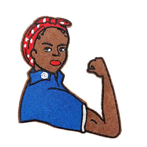 BLM Black Lives Matter Anti Racist Faust Up bestickter Aufnäher zum Aufbügeln oder Aufnähen, Black Power Girl Magic von Cute-Patch