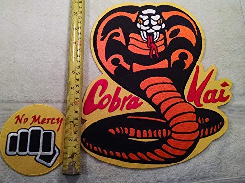 Cute-Patch Aufnäher-Set, Miyagi-do Karate, 25,4 cm, 2 Stück, Rechteckig, Cobra Kai & No Mercy Embroidered Patches Set, Aufnäher, Dekorative Aufnäher, Movie, Polyester, Aufbügeln, Kind, 9708102031 Cute-Patch Aufnäher-Set, Miyagi-do Karate, 25,4 cm, 2 Stück, Rechteckig, Cobra Kai & No Mercy Embroidered Patches Set, Aufnäher, Dekorative Aufnäher, Movie, Polyester, Aufbügeln, Kind, 9708102031 von Cute-Patch