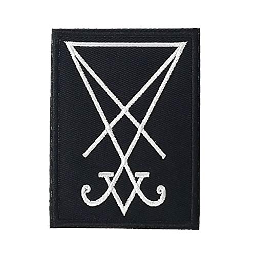 Cute-Patch Bestickter Aufnäher zum Aufbügeln, Motiv: Siegel von Luzifer, Okkultismus, Morgen, Stern von Cute-Patch