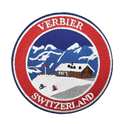 Cute-Patch Aufnäher zum Aufbügeln, bestickt, Schweizer Reise-Souvenir von Cute-Patch
