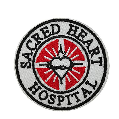 Cute-Patch Bestickter Aufnäher zum Aufbügeln, Motiv: Heiliges Herz, Krankenschwestern, Ärzte, Erste-Hilfe-Logo von Cute-Patch