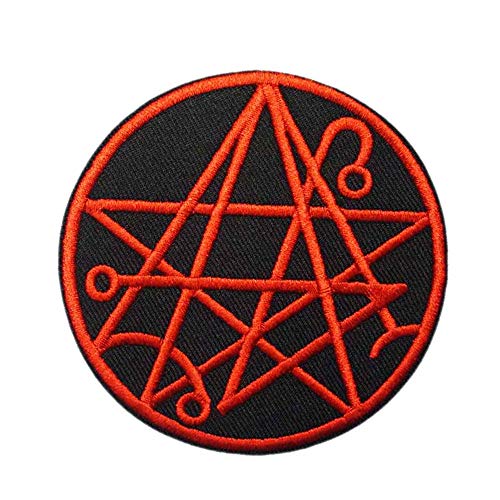 Cute-Patch Necronomicon Patch 666 H.P. Lovecraft Black Metal Necromancy Satanic Evil Dead von Cute-Patch