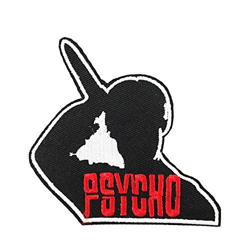 Cute-Patch Bestickter Aufnäher zum Aufbügeln, Motiv: Psycho Meme Cute-Patch Bestickter Aufnäher zum Aufbügeln, Motiv: Psycho Meme von Cute-Patch