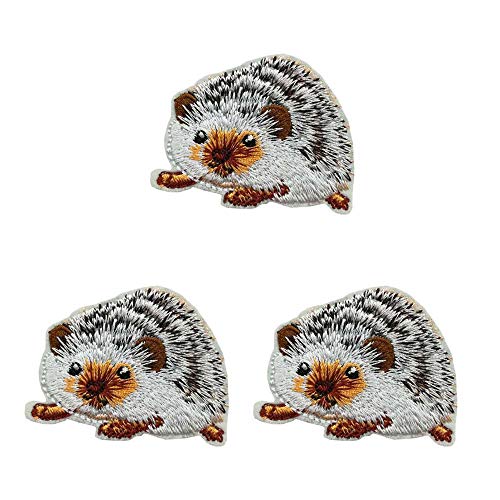 Kleiner Igel-Aufnäher, bestickt, zum Aufbügeln von Cute-Patch