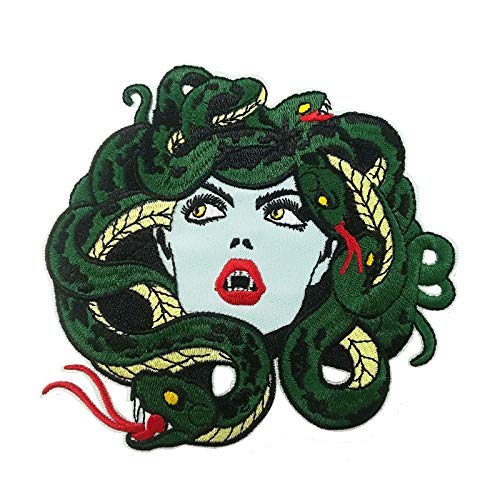 Medusa bestickter Aufnäher zum Aufbügeln für Jacken von Cute-Patch