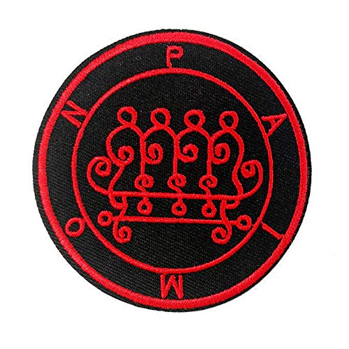 Cute-Patch Siegel von Paimon Sigil Talisman Demon Circle bestickter Aufnäher zum Aufbügeln oder Aufnähen von Cute-Patch