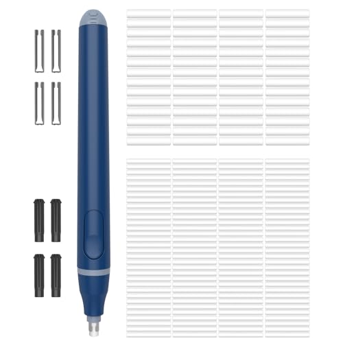 Cuteefun Elektrischer Radiergummi, Elektrischer Radierer mit 220 StüCk Ersatzradiergummis, Batteriebetriebener Radiergummi Stift, Präzisionsradierer für Künstler, Studenten, Ingenieure, Blau Cuteefun Elektrischer Radiergummi, Elektrischer Radierer mit 220 StüCk Ersatzradiergummis, Batteriebetriebener Radiergummi Stift, Präzisionsradierer für Künstler, Studenten, Ingenieure, Blau von Cuteefun