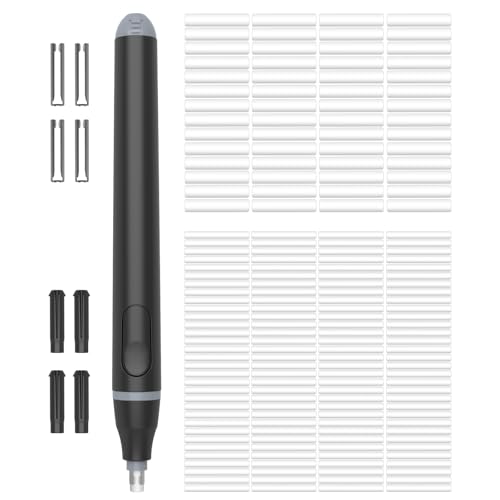Cuteefun Elektrischer Radiergummi, Elektrischer Radierer mit 220 StüCk Ersatzradiergummis, Batteriebetriebener Radiergummi Stift, Präzisionsradierer für Künstler, Studenten, Ingenieure, Schwarz Cuteefun Elektrischer Radiergummi, Elektrischer Radierer mit 220 StüCk Ersatzradiergummis, Batteriebetriebener Radiergummi Stift, Präzisionsradierer für Künstler, Studenten, Ingenieure, Schwarz von Cuteefun