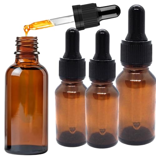 Apothekerflasche,Pipettenflasche,Pipettenflasche Glas,Apothekerflasche Braun,Apothekerflasche Pipette,Pipettenflasche Braunglas,Mini Pipettenflasche,für Ätherische Öl,Parfümöle,1 x 10 ml,2 x 5 ml von Cutiolly