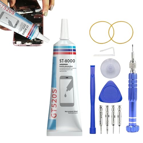 Handy Display Kleber,50ML Kristallklarer Kleber Toluolfreier,Smartphone Handy Reparatur Klebers,Spezialkleber für Reparaturen Präzisionsarbeiten,für Gehäuseteile Display Glas von Cutiolly
