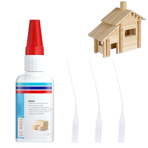 Holzleim,30g Holzleim Extra Stark,Sekundenkleber Extra Stark,Holzrestaurierungsleim,Anti-Vergilbung,für Holzarten,Holzmöbel von Cutiolly