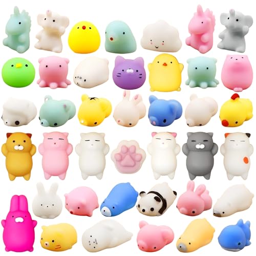CutitiUU 30 Stück Mini Mochi Squishy Set,Mochi Mini Squeeze Spielzeug Squishies,Mochi Squishy-Spielzeuge,Random 30 Pack Mini Mochi Squishy Mitgebsel Kindergeburtstag für Kinder von CutitiUU