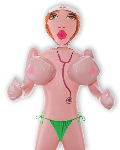 Aufblasbare Gummipuppe Frau Sexy - Erotik Puppe Scherzartikel Männer für JGA Abschied - 150 cm von Cuuki21