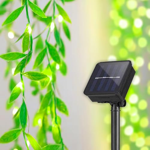 Cveenk Lichterkette Außen Solar,12M 100LED Solar Lichterkette Weidenblatt Solarlichterkette mit 8 Modi,Wasserdicht Solar Lichterkette Aussen für Garten Balkon Terrasse Zimmer Hochzeit Zaun Party Deko Cveenk Lichterkette Außen Solar,12M 100LED Solar Lichterkette Weidenblatt Solarlichterkette mit 8 Modi,Wasserdicht Solar Lichterkette Aussen für Garten Balkon Terrasse Zimmer Hochzeit Zaun Party Deko von Cveenk