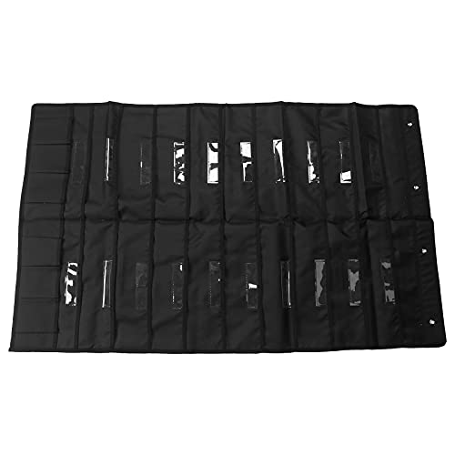 Cvoepobey 20 Tasche TüR HäNgen Datei Organizer mit Namensschild, Schwarze Wand Aufbewahrungstasche Charts mit 4 KleiderbüGeln, perfekt Klassenzimmer, Schule, zu Hause oder im BüRo von Cvoepobey