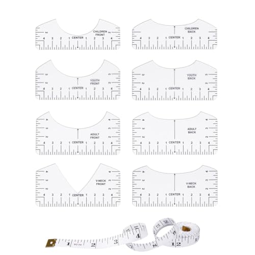 Cvoepobey 9-Teiliges T-Shirt-Lineal Zur Ausrichtung Von Vinyl, T-Shirt-Lineale zum Zentrieren Von Designs, PVC-Messschablone, Nähzubehör, Langlebig, Einfach zu Installieren Cvoepobey 9-Teiliges T-Shirt-Lineal Zur Ausrichtung Von Vinyl, T-Shirt-Lineale zum Zentrieren Von Designs, PVC-Messschablone, Nähzubehör, Langlebig, Einfach zu Installieren von Cvoepobey