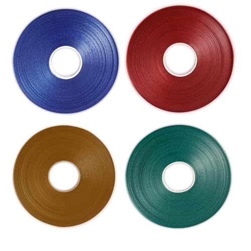 50 m glänzendes Ringelband für Luftballons, gelocktes Laserband für Geschenkverpackungen, Kunst, Handwerk, Hochzeit, Geburtstag, Party, Weihnachtsdekorationen (Gold, Grün, Blau, Rot) von Cxryrzhe