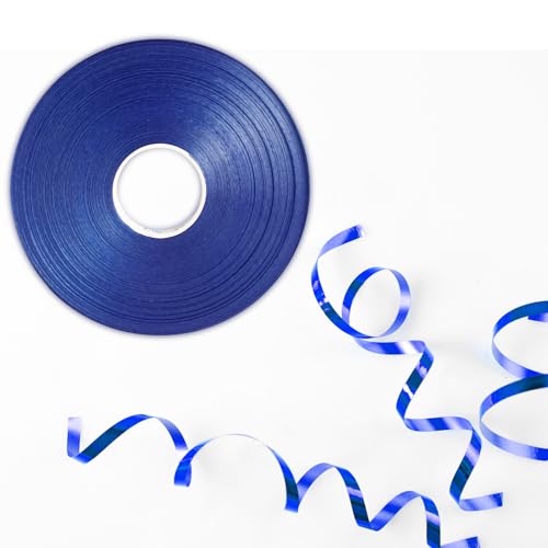 50 m glänzendes blaues Ringelband für Luftballons – lasergelocktes Band für Geschenkverpackungen, Kunst, Handwerk, Hochzeit, Geburtstag, Party & Weihnachtsdekorationen 50 m glänzendes blaues Ringelband für Luftballons – lasergelocktes Band für Geschenkverpackungen, Kunst, Handwerk, Hochzeit, Geburtstag, Party & Weihnachtsdekorationen von Cxryrzhe