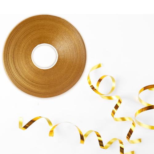 50 m glänzendes goldenes Ringelband für Luftballons – lasergelocktes Band für Geschenkverpackungen, Kunst, Handwerk, Hochzeit, Geburtstag, Party & Weihnachtsdekorationen 50 m glänzendes goldenes Ringelband für Luftballons – lasergelocktes Band für Geschenkverpackungen, Kunst, Handwerk, Hochzeit, Geburtstag, Party & Weihnachtsdekorationen von Cxryrzhe
