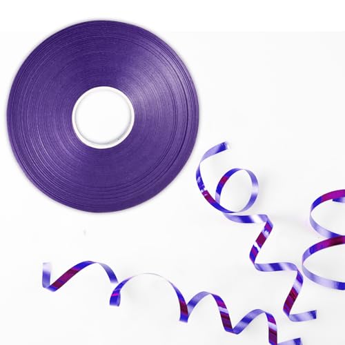 50 m glänzendes lila Ringelband für Luftballons – lasergelocktes Band für Geschenkverpackungen, Kunst, Handwerk, Hochzeit, Geburtstag, Party & Weihnachtsdekorationen 50 m glänzendes lila Ringelband für Luftballons – lasergelocktes Band für Geschenkverpackungen, Kunst, Handwerk, Hochzeit, Geburtstag, Party & Weihnachtsdekorationen von Cxryrzhe