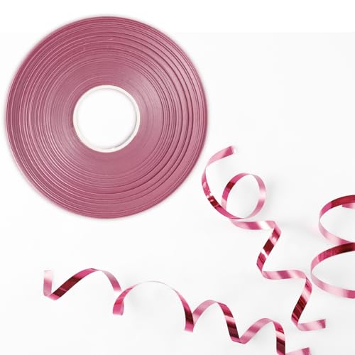 50 m glänzendes rosa Ringelband für Luftballons – lasergelocktes Band für Geschenkverpackungen, Kunst, Handwerk, Hochzeit, Geburtstag, Party & Weihnachtsdekorationen 50 m glänzendes rosa Ringelband für Luftballons – lasergelocktes Band für Geschenkverpackungen, Kunst, Handwerk, Hochzeit, Geburtstag, Party & Weihnachtsdekorationen von Cxryrzhe