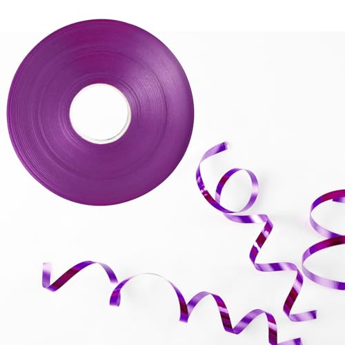 50 m glänzendes rosenrotes Ringelband für Luftballons – lasergelocktes Band für Geschenkverpackungen, Kunsthandwerk, Hochzeit, Geburtstag, Party & Weihnachtsdekorationen von Cxryrzhe