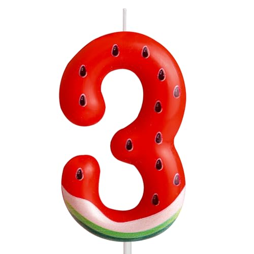 Zahlen 3 Geburtstagskerzen rot alles Gute zum Geburtstag Wassermelone Thema Kerzen Kuchendekoration, Geburtstag Party Dekoration Kerzen Jahrestag Feier Geburtstag Geschenk Zahlen 3 Geburtstagskerzen rot alles Gute zum Geburtstag Wassermelone Thema Kerzen Kuchendekoration, Geburtstag Party Dekoration Kerzen Jahrestag Feier Geburtstag Geschenk von Cxryrzhe