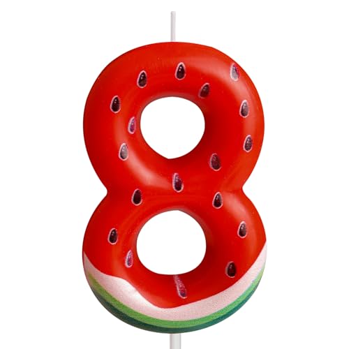 Zahlen 8 Geburtstagskerzen rot alles Gute zum Geburtstag Wassermelone Thema Kerzen Kuchendekoration, Geburtstag Party Dekoration Kerzen Jahrestag Feier Geburtstag Geschenk Zahlen 8 Geburtstagskerzen rot alles Gute zum Geburtstag Wassermelone Thema Kerzen Kuchendekoration, Geburtstag Party Dekoration Kerzen Jahrestag Feier Geburtstag Geschenk von Cxryrzhe
