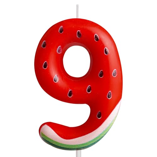 Zahlen 9 Geburtstagskerzen rot alles Gute zum Geburtstag Wassermelone Thema Kerzen Kuchendekoration, Geburtstag Party Dekoration Kerzen Jahrestag Feier Geburtstag Geschenk Zahlen 9 Geburtstagskerzen rot alles Gute zum Geburtstag Wassermelone Thema Kerzen Kuchendekoration, Geburtstag Party Dekoration Kerzen Jahrestag Feier Geburtstag Geschenk von Cxryrzhe