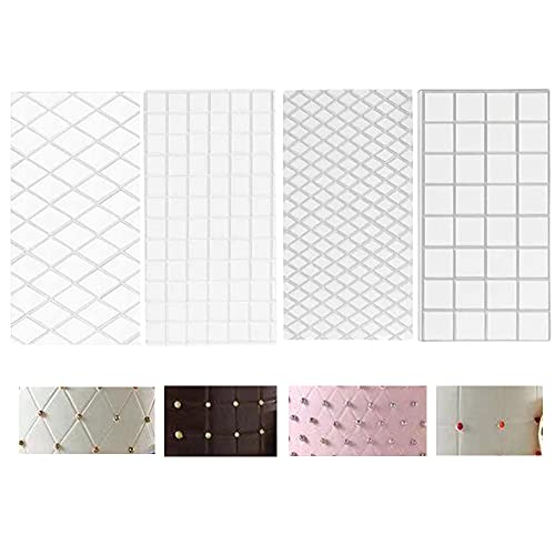 4 StüCk Rechteckige Strukturmatte Transparente Plastik Gittermuster Prägematte Fondant Schokolade 3D Effekt Schablonen für Torten Schablonen, Deko, Backen, Dessert 4 StüCk Rechteckige Strukturmatte Transparente Plastik Gittermuster Prägematte Fondant Schokolade 3D Effekt Schablonen für Torten Schablonen, Deko, Backen, Dessert von Cyancld