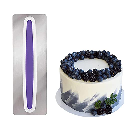 Cyancld Kuchen glatter Schaber Edelstahl Icing Fondant Spatel Kuchenschaber Dekorieren DIY Backen Werkzeuge für Buttercreme und Zuckerguss Glätter Cyancld Kuchen glatter Schaber Edelstahl Icing Fondant Spatel Kuchenschaber Dekorieren DIY Backen Werkzeuge für Buttercreme und Zuckerguss Glätter von Cyancld