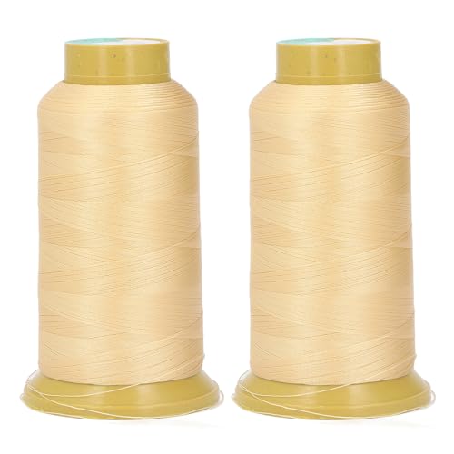 NÄHEN DREIFEN KONEN HOHE TENSILE STÄRKE VERHINDERUNG DER BREAKAGE 2187 YARDS JEDEN 3 STRAND-EMBROIDERIE, DIE ZUR QUILT IERUNG VON NÄHE MASCHINE POLYESTER (Beige) von Cygmophing